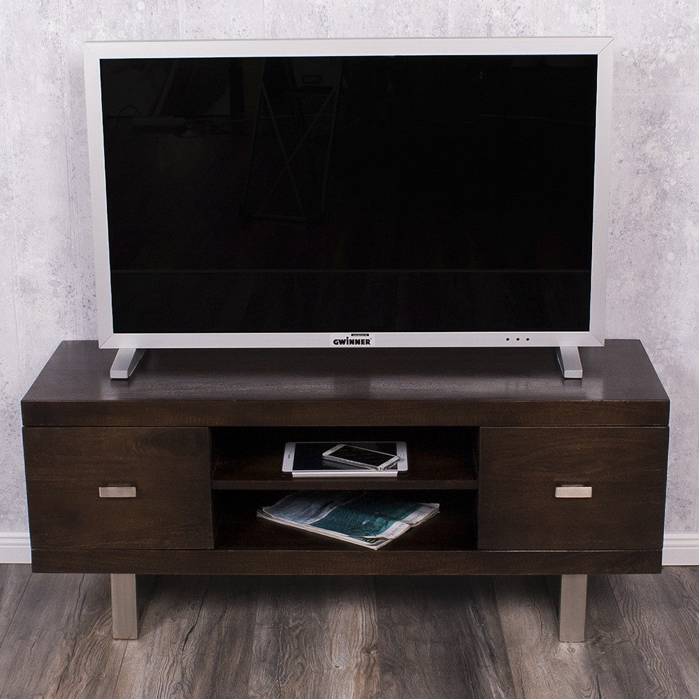 TV-Board LAYA Walnut Mangoholz massiv 120cm Wohnzimmer Lowboard