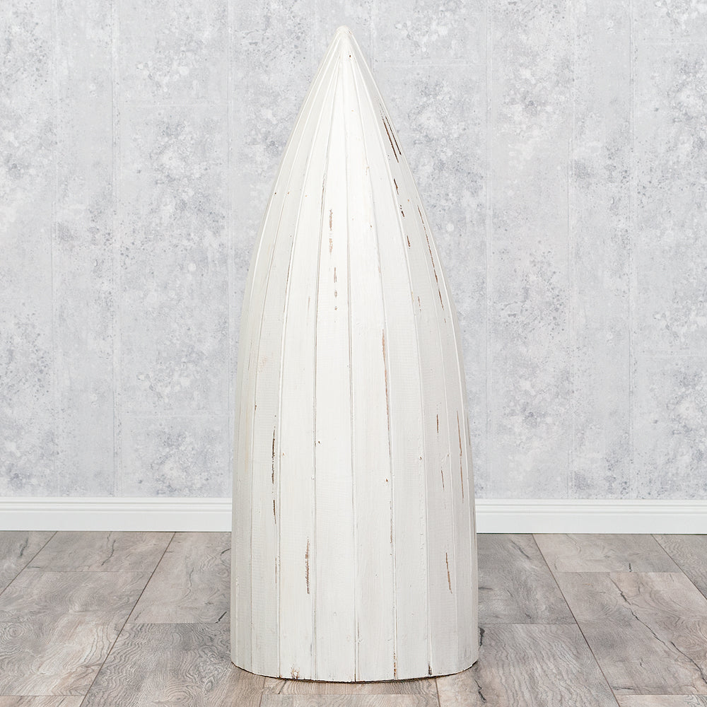 Massivholz Bootsregal / Bücherregal BALI ca.100cm Antique White