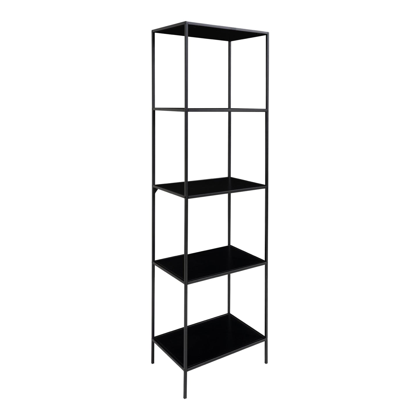 Modernes Regal LEVEN 170cm schwarz + 5 Regalböden