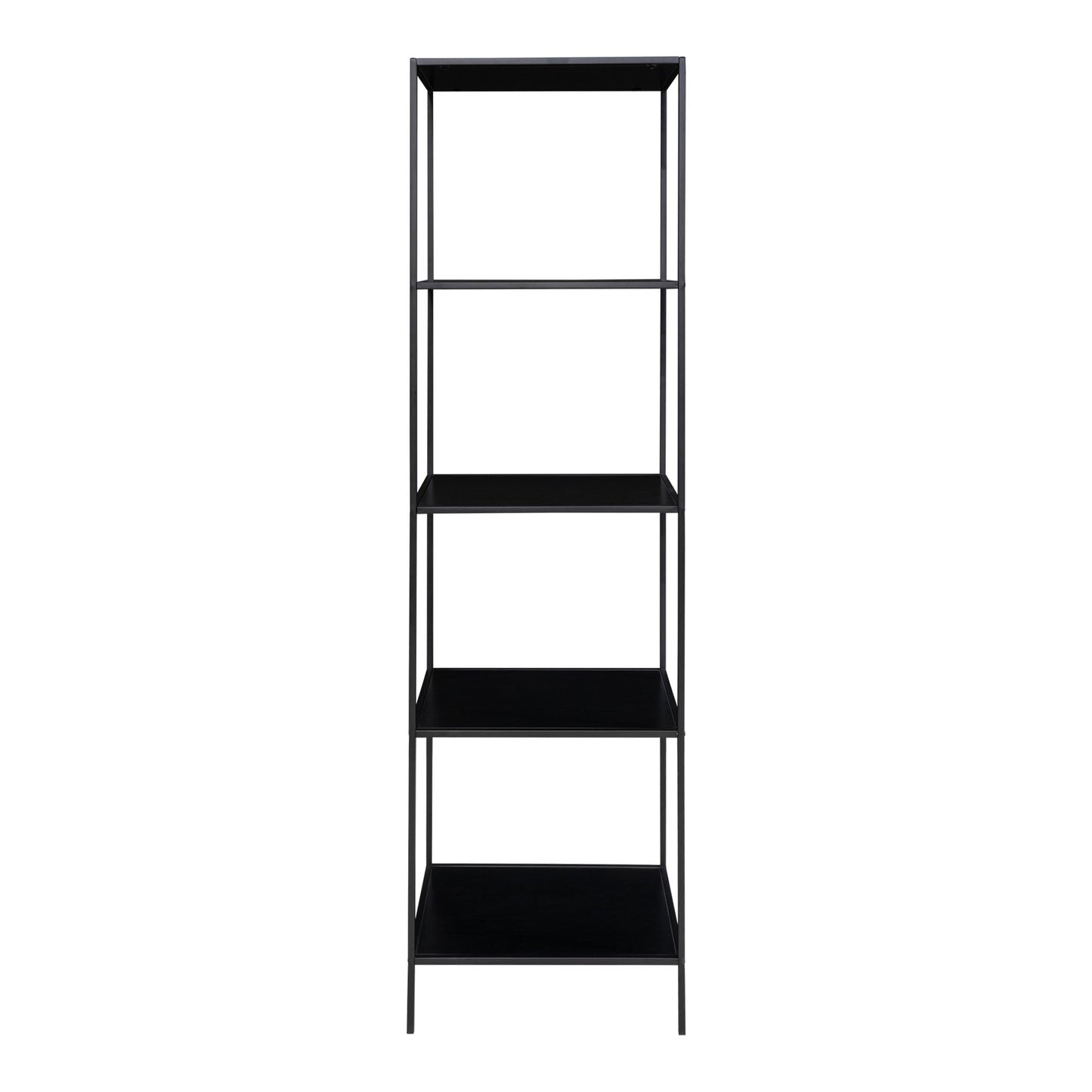 Modernes Regal LEVEN 170cm schwarz + 5 Regalböden