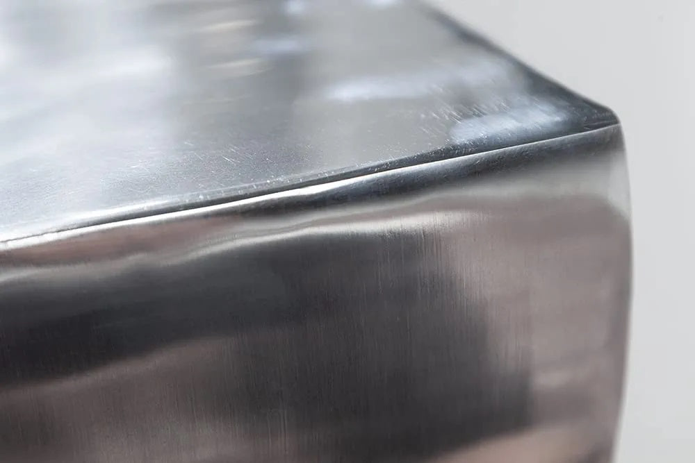 Design Beistelltisch GIRO Aluminium 45cm silber