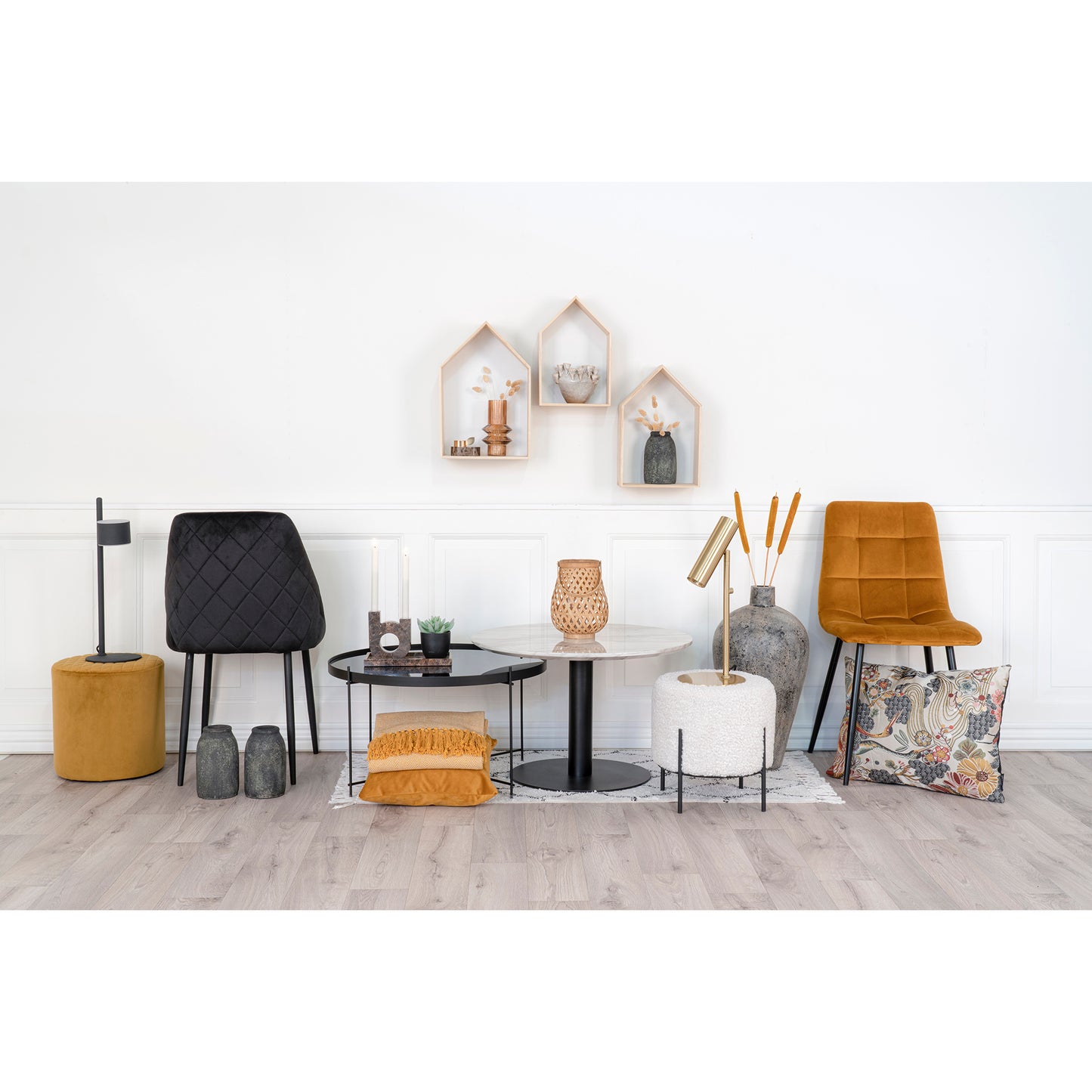 3-tlg. Landhaus Regal-Set CASA aus Holz