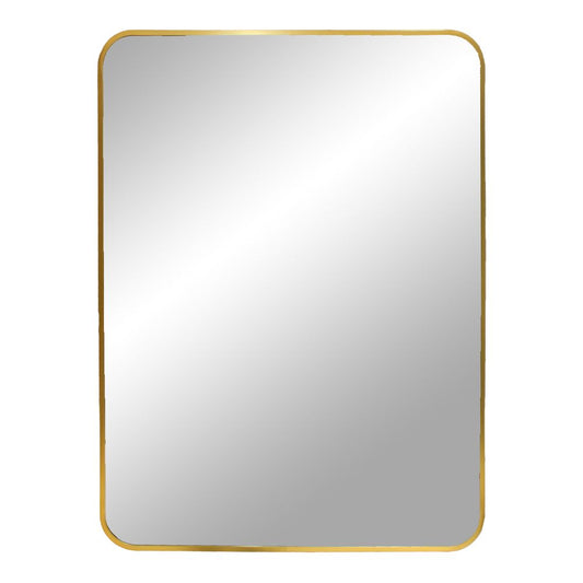 Moderner Spiegel BARCA gold 70x50cm Aluminium