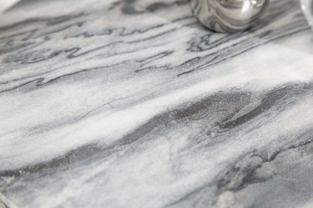 Moderner Beistelltisch MAMO abnehmbare Marmor-Platte ca.D38cm