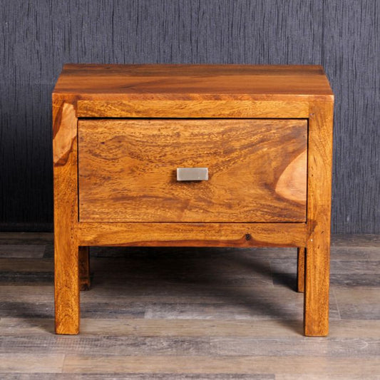 Massivholz Nachtschrank MURALI Stone Sheesham Palisander