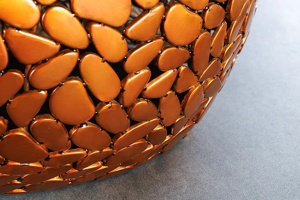 Extravaganter Unikat Couchtisch PIEDRA kupfer Aluminium Handarbeit