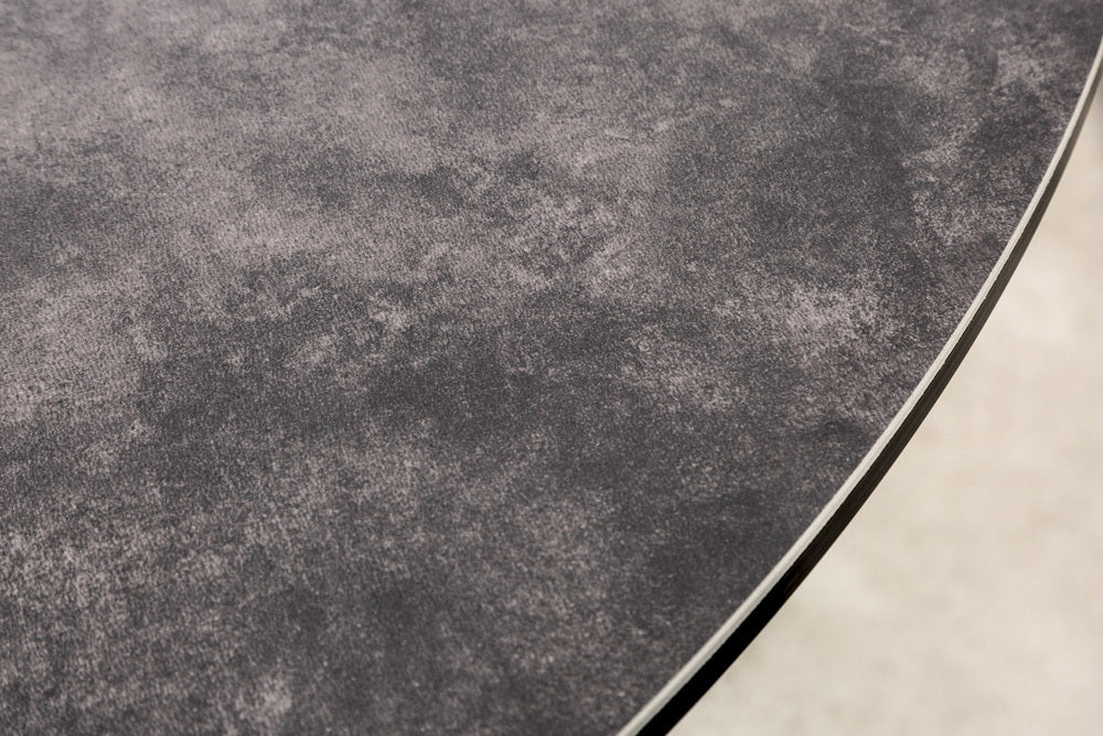 Eleganter Esstisch PARMA 120cm anthrazit Keramik Made-in-Italy
