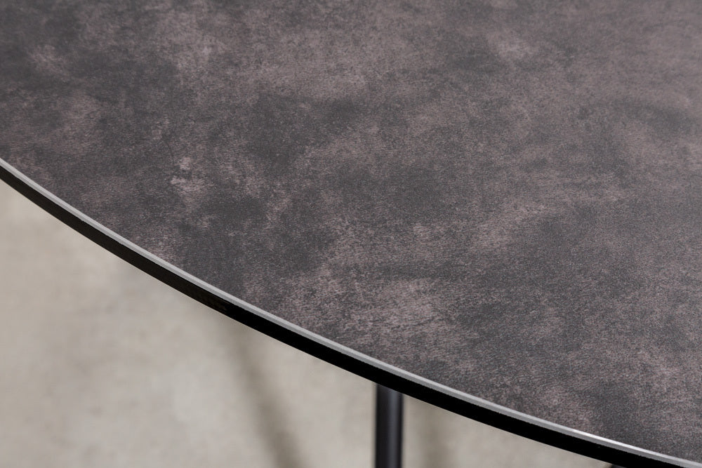 Eleganter Esstisch PARMA 120cm anthrazit Keramik Made-in-Italy