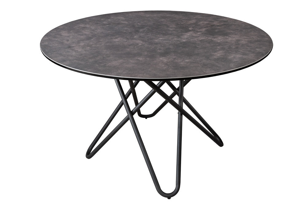 Eleganter Esstisch PARMA 120cm anthrazit Keramik Made-in-Italy