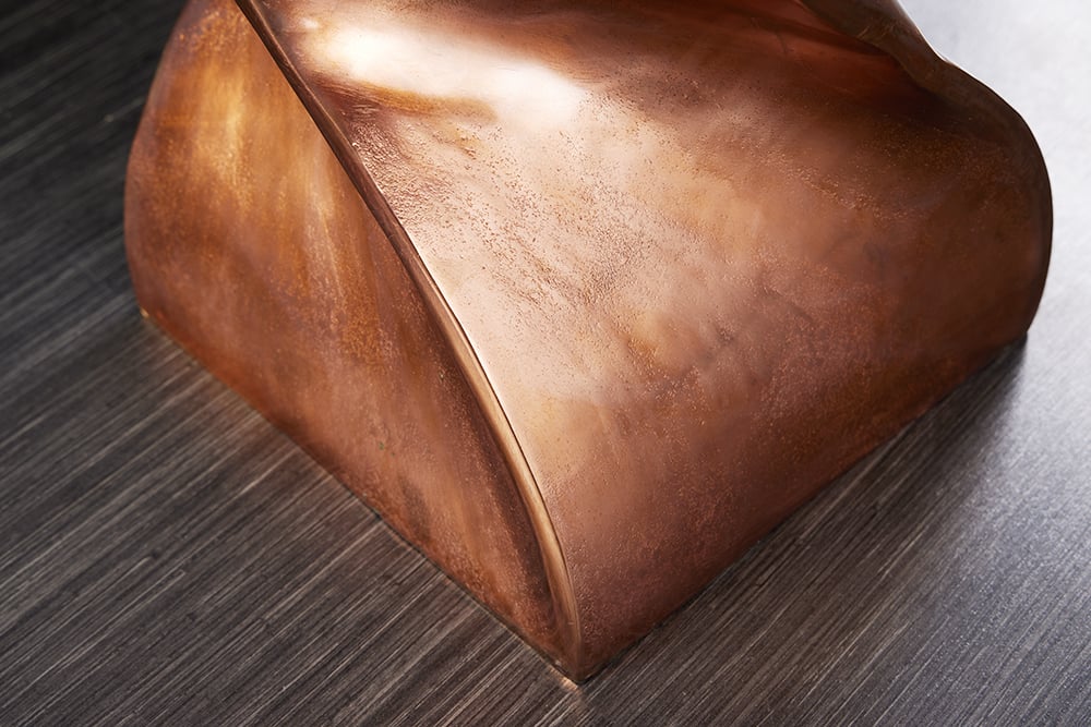 Design Beistelltisch GIRO Aluminium 45cm kupfer
