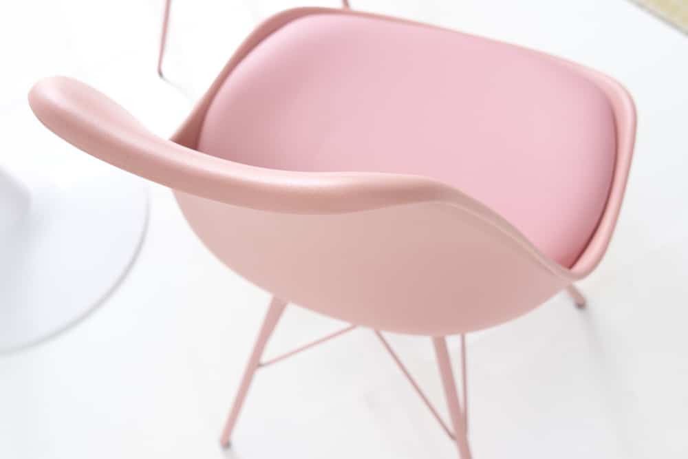 4er Set Design-Klassiker Stuhl NORWAY rosa