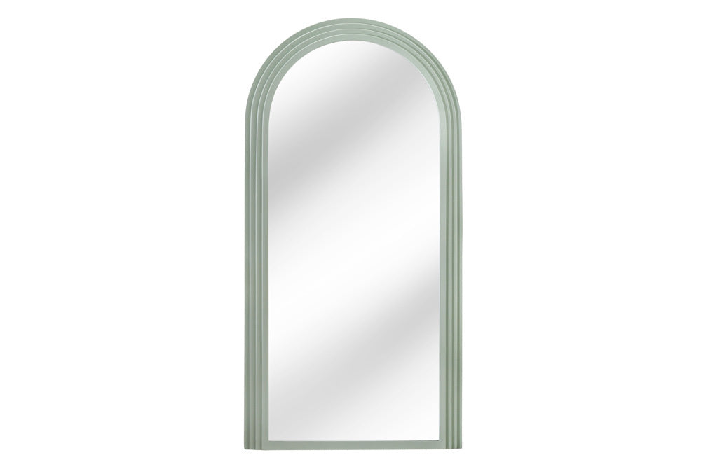 Design Rundbogen Spiegel 160x80cm FORMOSA grün Pastell Wandspiegel