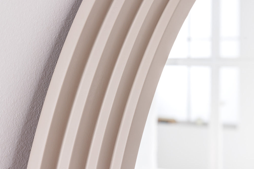 Design Rundbogen Spiegel 160x80cm FORMOSA greige Wandspiegel