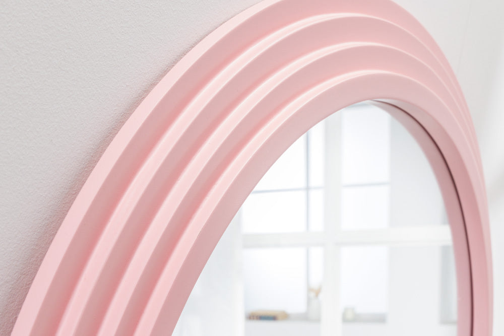 Extravaganter Rundbogen Design Spiegel 160x80cm FORMOSA rosa