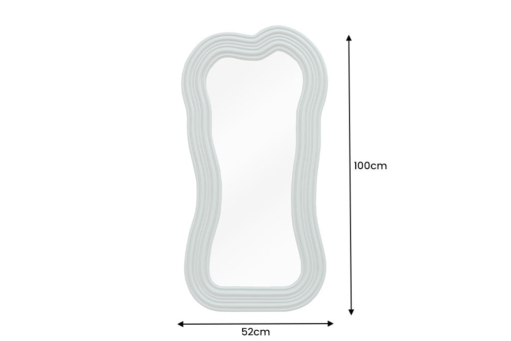Extravaganter Design Spiegel 100x52cm DIVINA grün