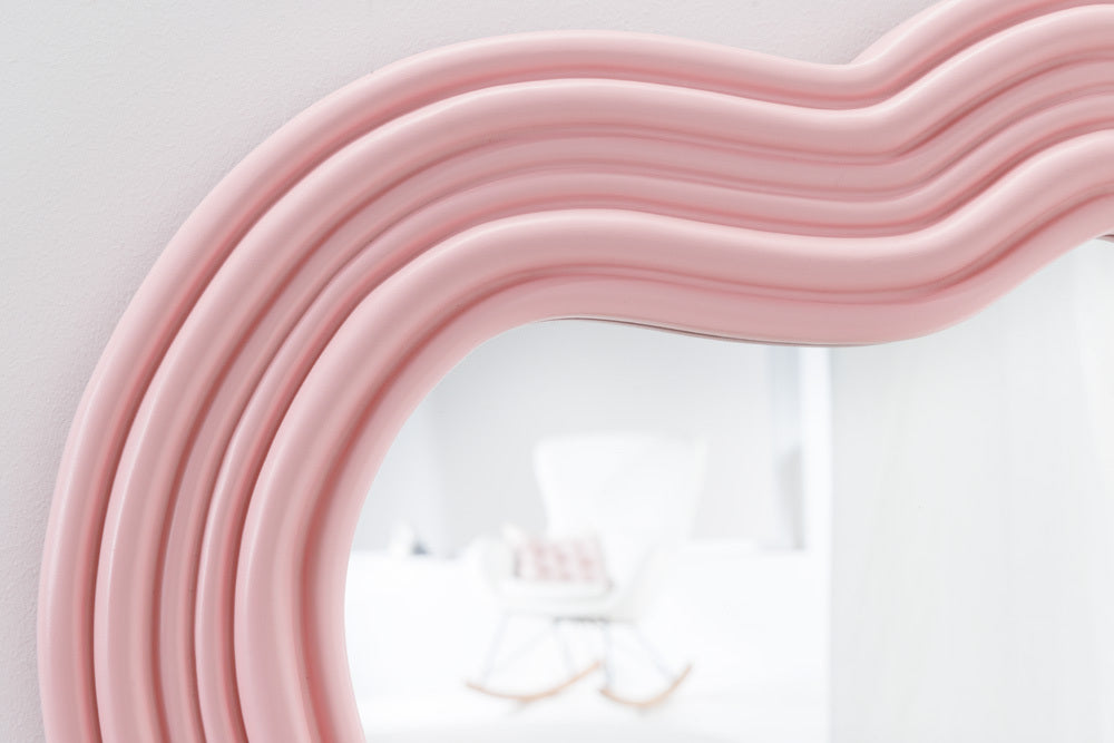 Extravaganter Design Spiegel 100x52cm DIVINA rosa