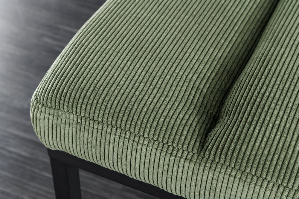Elegante Sitzbank PLANO 80cm grün Cord