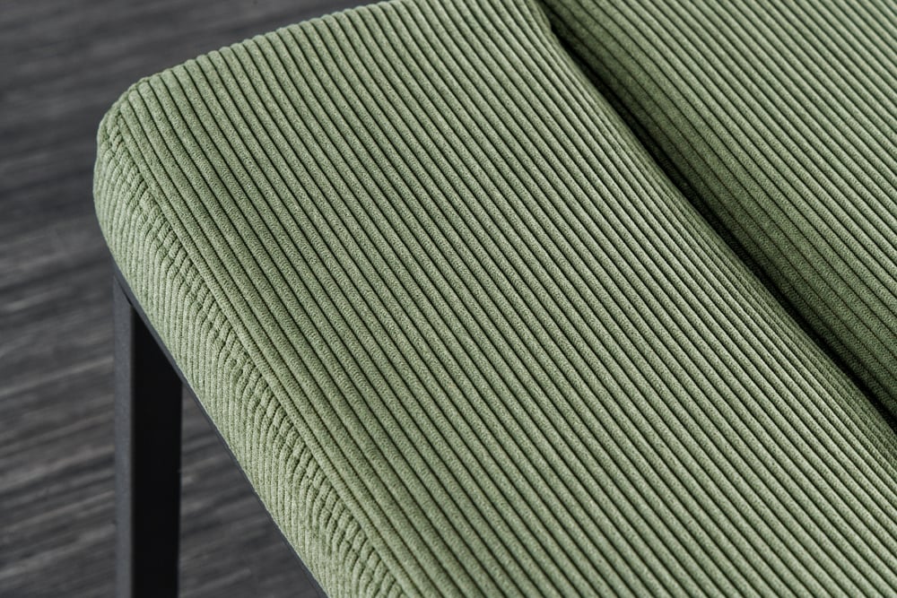 Elegante Sitzbank PLANO 80cm grün Cord