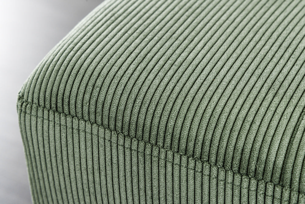 Moderne Sitzbank BELLE 100cm grün Cord