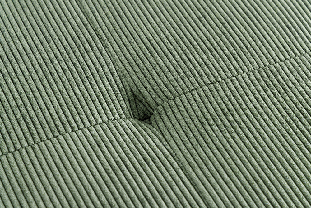 Moderne Sitzbank BELLE 100cm grün Cord