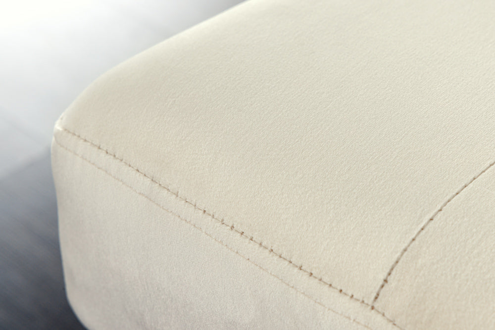 Moderne Sitzbank BELLE 100cm champagner Samt