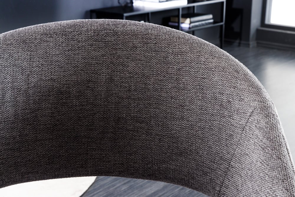 Design Stuhl DENMARK grau Eichoptik Holzbeine
