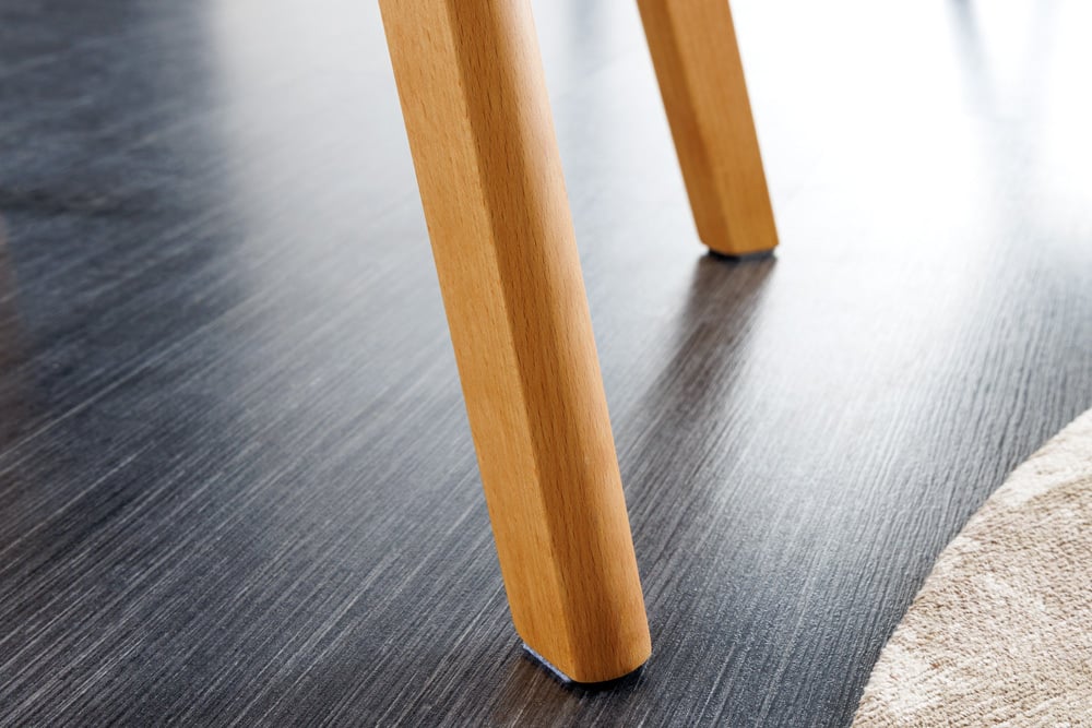 Design Stuhl DENMARK grau Eichoptik Holzbeine