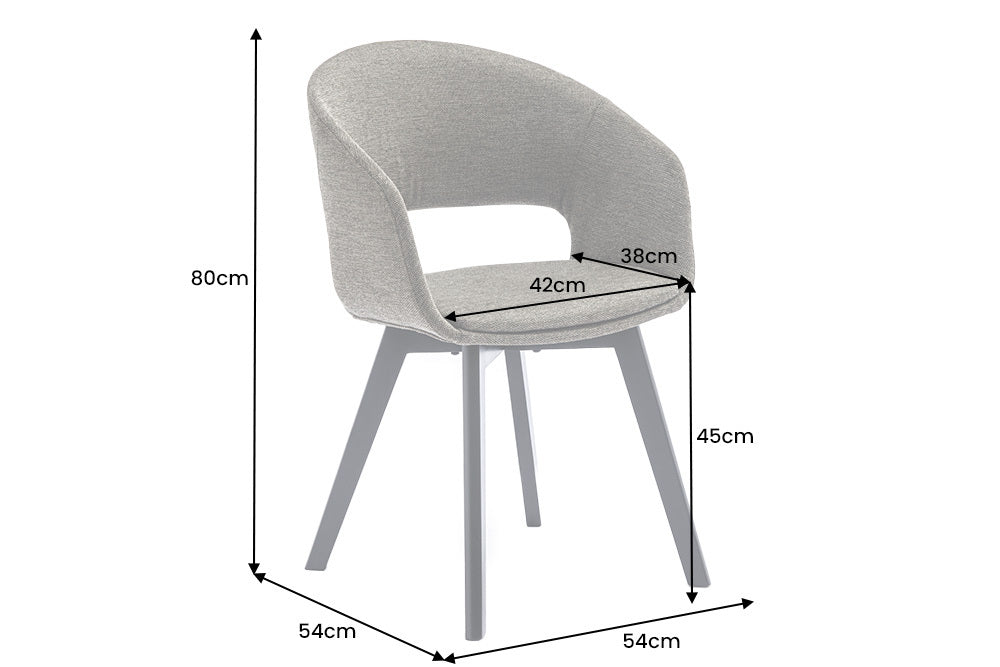 Design Stuhl DENMARK grün schwarze Holzbeine