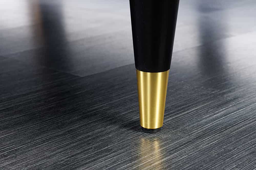 Moderner Hocker COMFORT 80cm grau  Samt Taschenfederkern