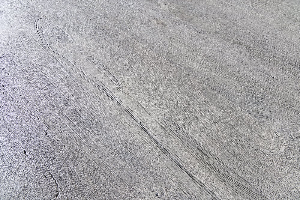 Industrie-Look Esstisch ALINA rund 80cm grau Mango-Holz