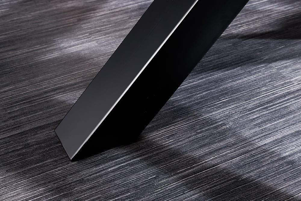 Massiver Esstisch TRONCO 200cm Palisander + Mikado-Gestell
