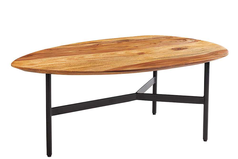 Design Couchtisch BELLEZA 85cm natural Palisander Massivholz