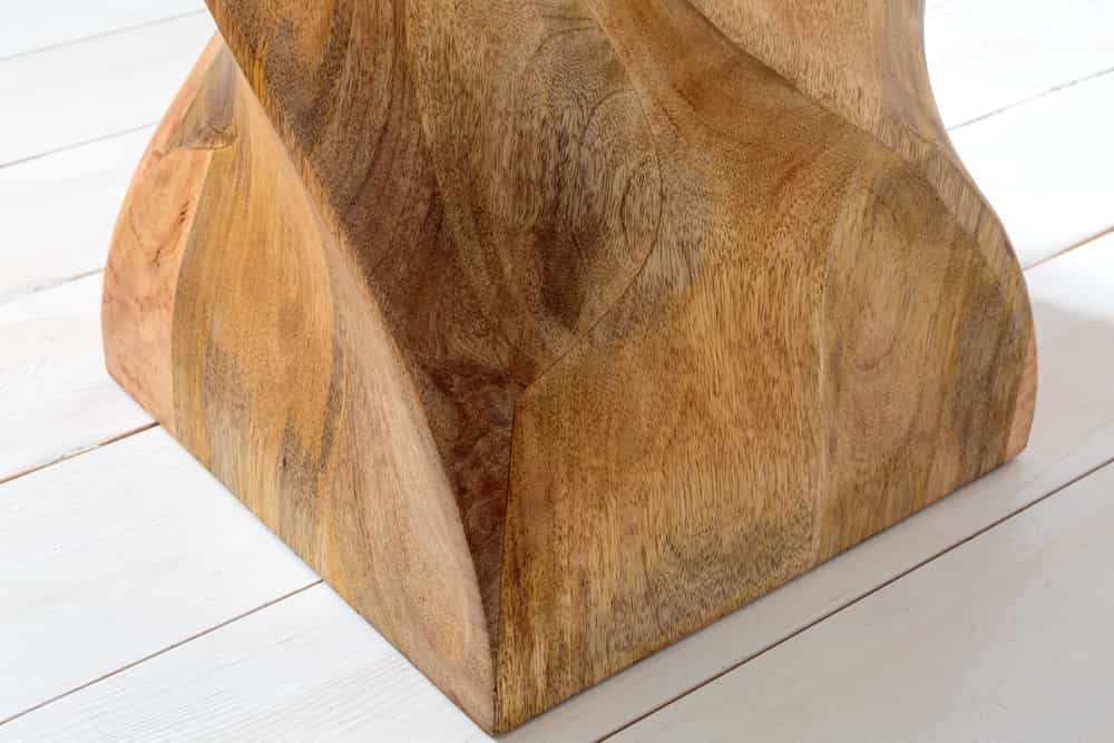 Beistelltisch BELFAST 45cm Mangoholz Hocker natur Handarbeit