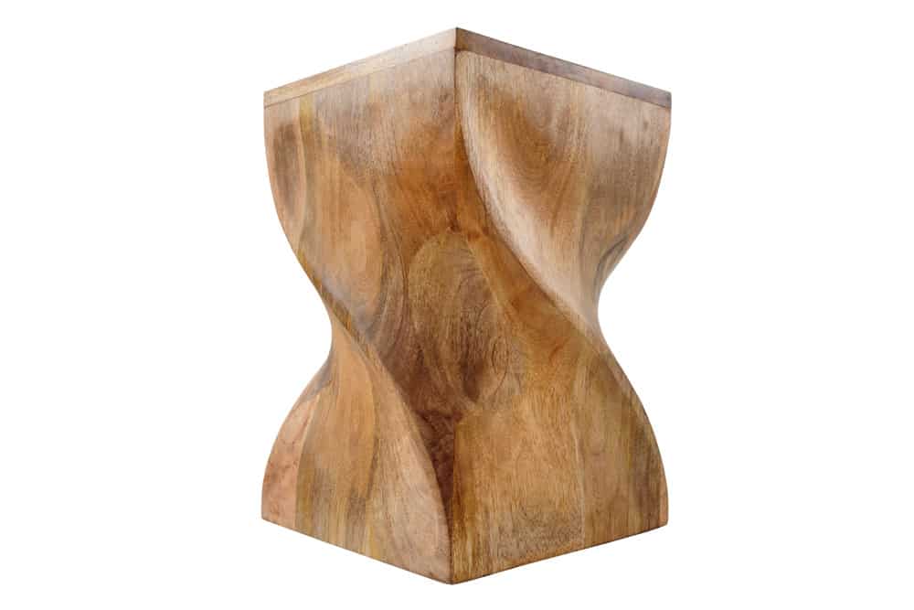 Beistelltisch BELFAST 45cm Mangoholz Hocker natur Handarbeit