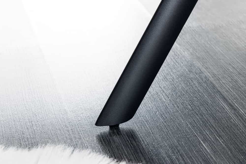 Moderne Sitzbank LYON 165cm mit Lehnen grau Metallgestell schwarz