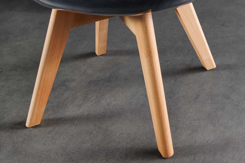 4er Set Design-Klassiker Stuhl NORWAY transparent schwarz Buchenholz