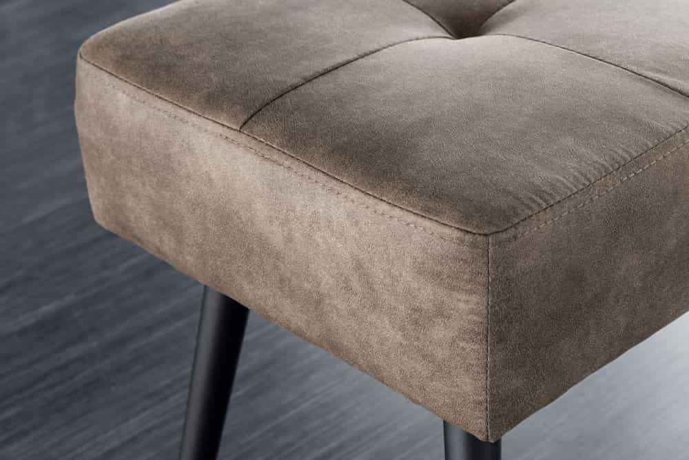 Moderne Polsterbank BELLE 100cm taupe Mikrofaser Interieur-Tipp