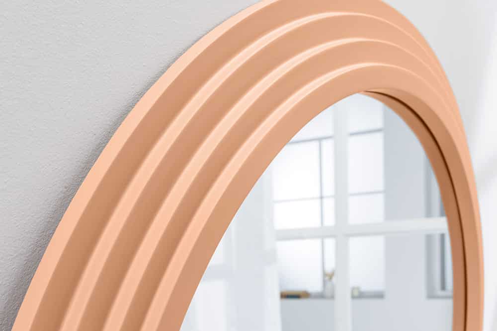 Extravaganter Rundbogen Design Spiegel 160x80cm FORMOSA apricot