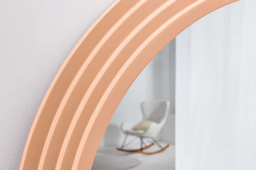 Extravaganter Rundbogen Design Spiegel 160x80cm FORMOSA apricot