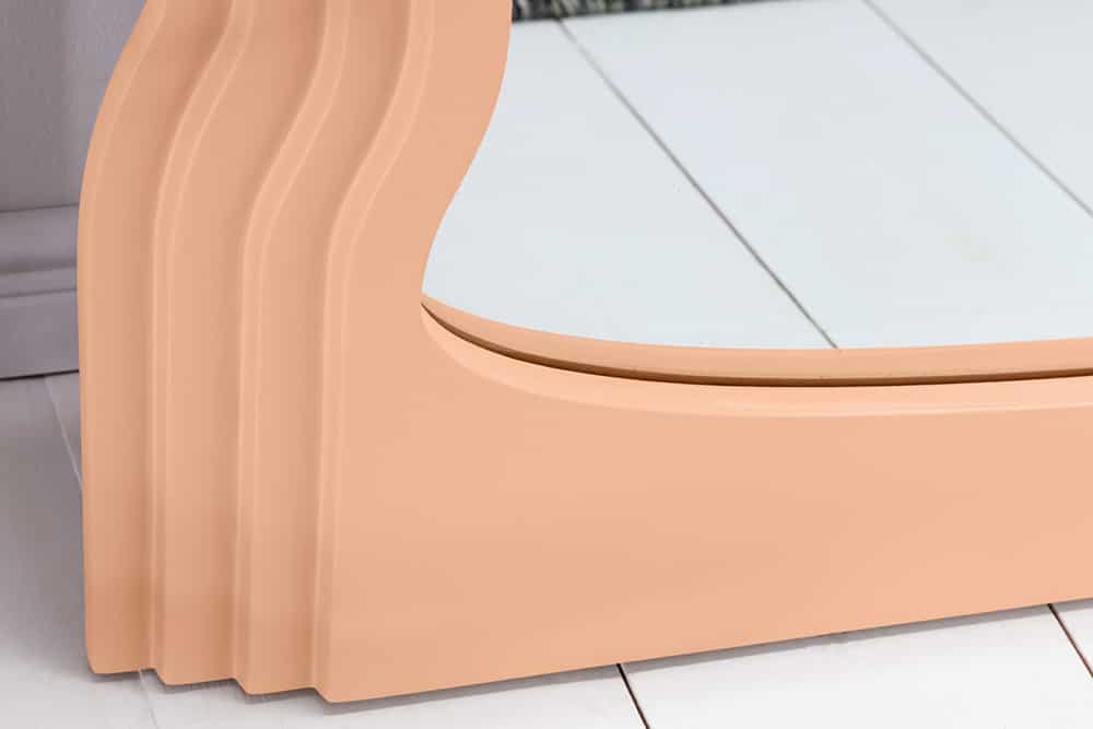 Extravaganter Rundbogen Design Spiegel 160x80cm FORMOSA apricot