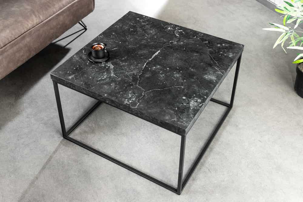 Design Couchtisch STRIVE 60cm Marmor-Look Beistelltisch