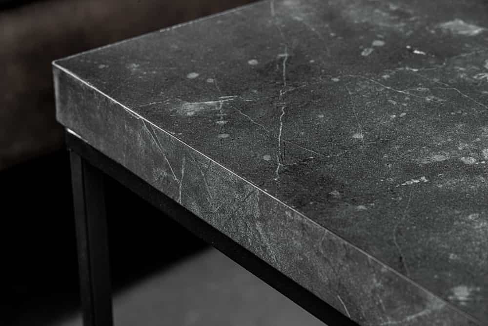 Design Couchtisch STRIVE 60cm Marmor-Look Beistelltisch