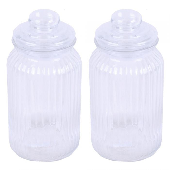 2er Set Vorratsglas RUFFLE Bonboniere 19cm