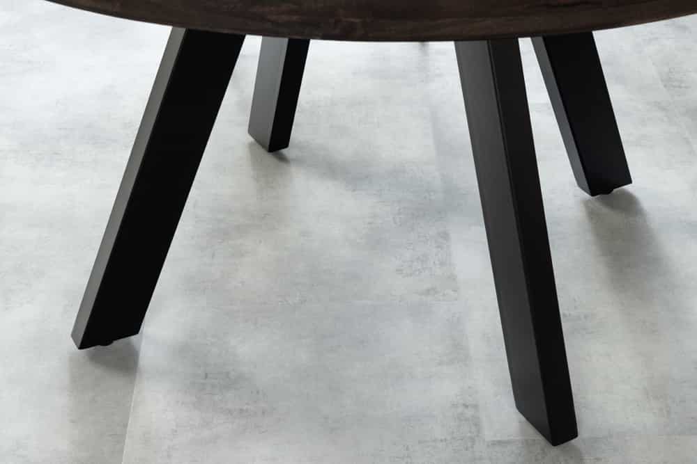 Runder Massivholz Esstisch ARTE 120cm taupe Mangoholz Esszimmerl