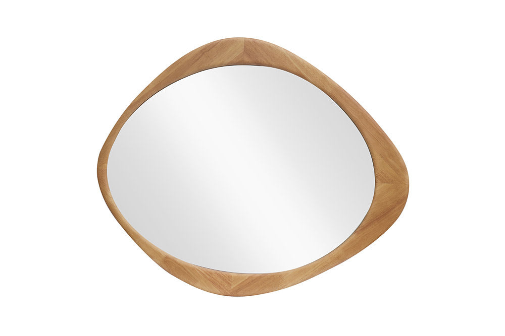 Massivholz Wandspiegel MATA 90 cm Natur Eichenholz-Design