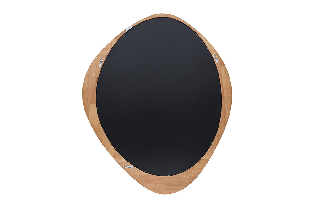 Massivholz Wandspiegel MATA 90 cm Natur Eichenholz-Design
