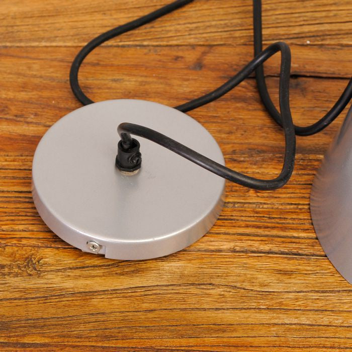 Hängeleuchte JAMIE im Industriedesign silber