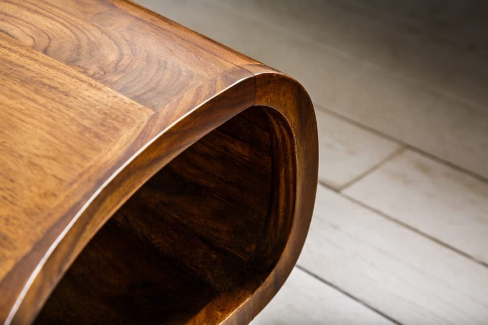 Design Couchtisch LIVE-RANIC ca.90cm Massivholz Palisander