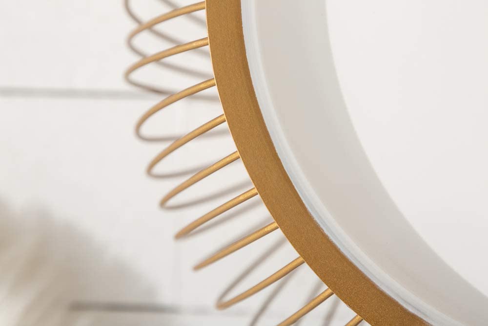 Filigraner Aufbewahrungs-Couchtisch mit Tablett AGGIO 41cm gold