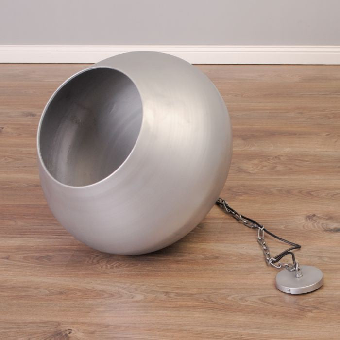 Hängeleuchte JOHN im Fabrik-Design Silber